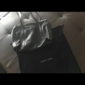 Black leather Johnny Farah bag
